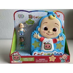 Cocomelon Official Carry Along Figure Case Holds 30 Includes 2 Characters New